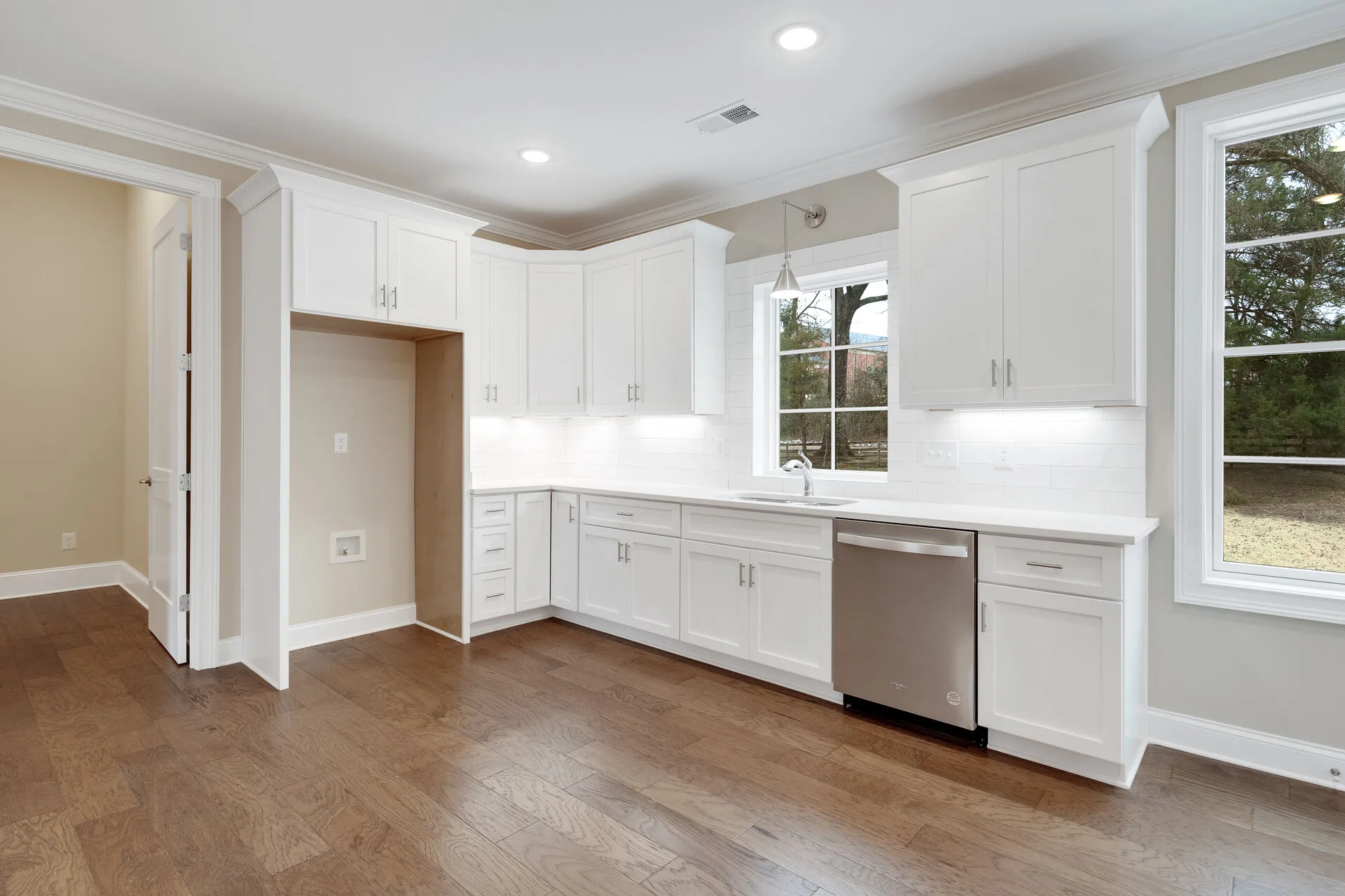 Primary suite with custom detailing